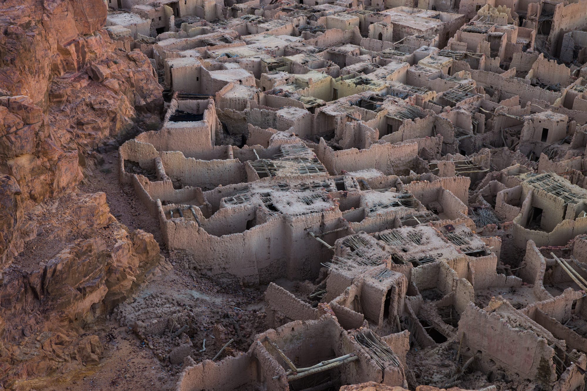 Elevated view of Old Town AlUla from 2020