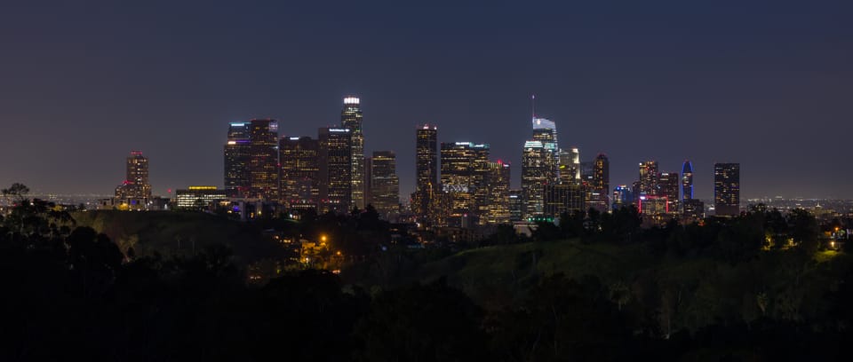 Los Angeles skyline at night